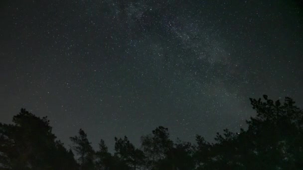 4K Time Lapse of Milky Way on night sky — Stock Video