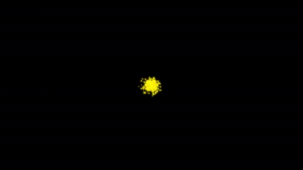 Abstraktes animiertes buntes Feuerwerk — Stockvideo