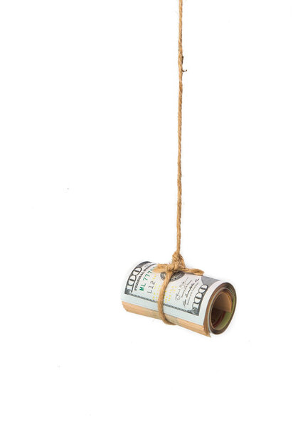 hanging 100 note usd