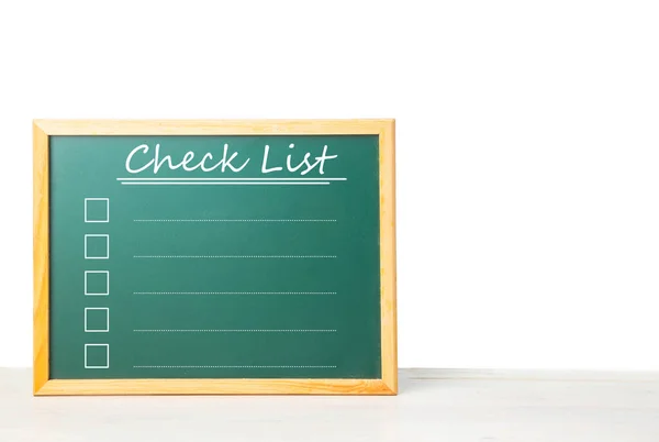 Kreidezeichnung Checklisten Konzept — Stockfoto