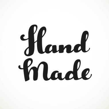 Beyaz bir arkaplanda el yapımı kaligrafik yazması