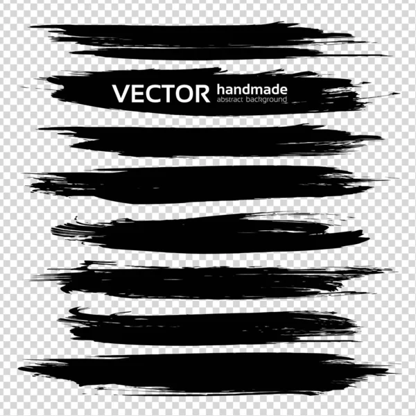 Kalın siyah desenli uzun vuruşlar taklit saydam arkaplanda izole edildi