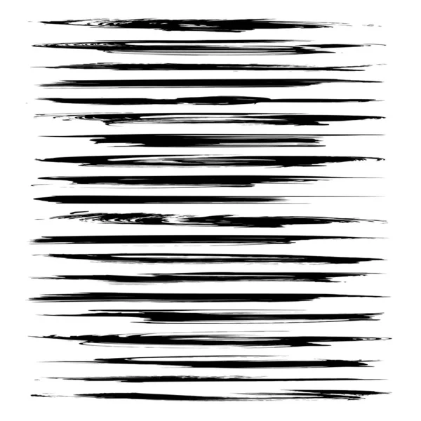 Beyaz arka planda izole edilmiş uzun desenli siyah renkler.