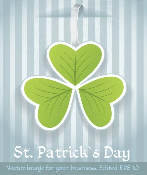 Vector Image Patrick Day Your Business Edited Eps10 — Stock Vector