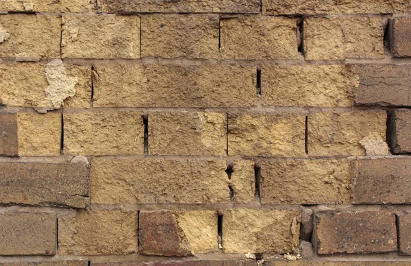 Old Beige Bricks Grunge Texture — Stock Photo, Image