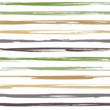 Beyaz arkaplanda yeşil ve kahverengi uzun ince desenli lekeler var.