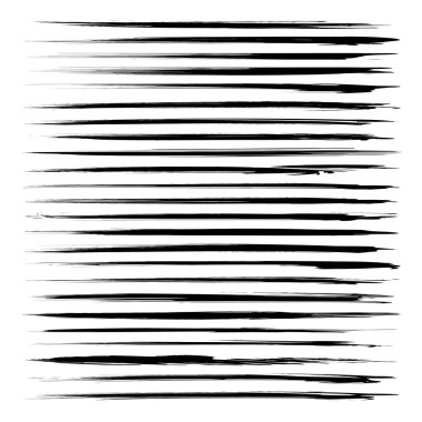 Siyah uzun ince desenli lekeler beyaz arkaplanda izole edildi