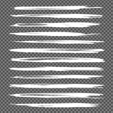 Beyaz soyut ince desenli lekeler taklit şeffaf arkaplanda izole edildi