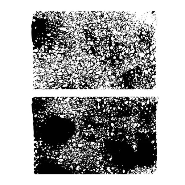 Impresión Negra Grande Abstracta Pinceladas Gruesas Aisladas Sobre Fondo Blanco — Archivo Imágenes Vectoriales