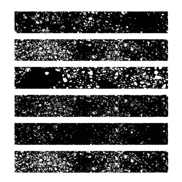 墨水黑色抽象纹理长纹涂料笔划分离在白色背景 — 图库矢量图片