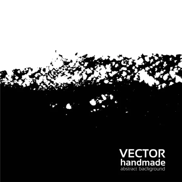 Peinture Vectorielle Bord Grunge Isolée Sur Fond Blanc — Image vectorielle