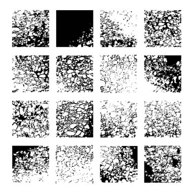 Beyaz arkaplanda izole edilmiş büyük bir desen, soyut iz kalınlığı.