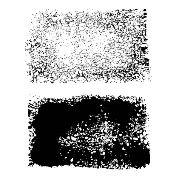 Impresión Abstracta Texturizada Pinceladas Gruesas Aisladas Sobre Fondo Blanco — Archivo Imágenes Vectoriales