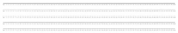 Marcatura Righelli Sfondo Bianco 100 Centimetri Varie Opzioni Markup — Vettoriale Stock