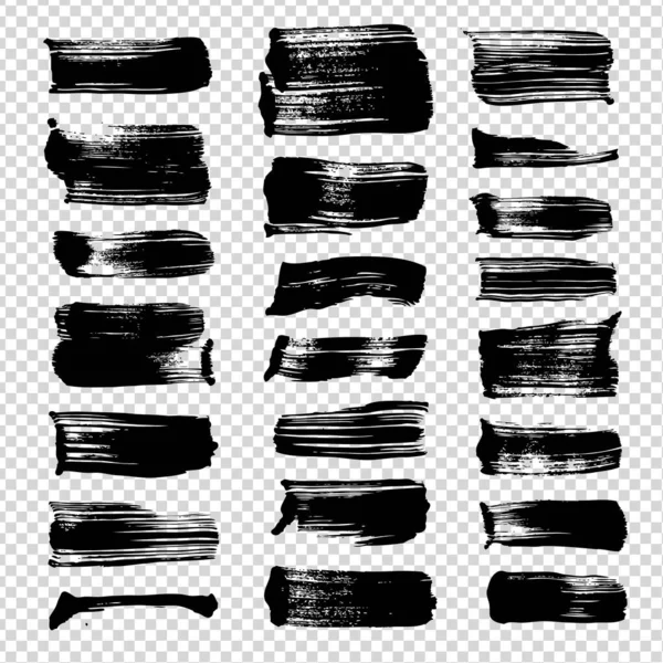 Pinceladas Rectas Abstractas Cortas Diferente Saturación Frotis Aisladas Sobre Fondo — Archivo Imágenes Vectoriales