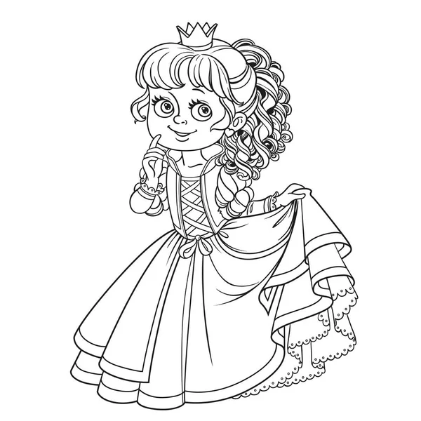 Garota Da Princesa De Desenho De Cabelos Compridos E Fofinhos Com Cupcakes  Deliciosos Esboçados Para Colorir Página Em Branco Ilustração do Vetor -  Ilustração de encantador, fantasia: 258080491