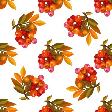 Beyaz arka planda kırmızı böğürtlenlerin kusursuz deseni