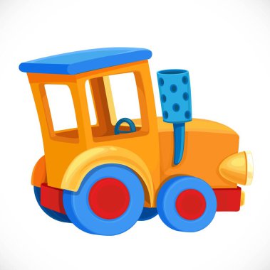 Oyuncak çekici çok renkli nesne beyaz arkaplanda izole edildi