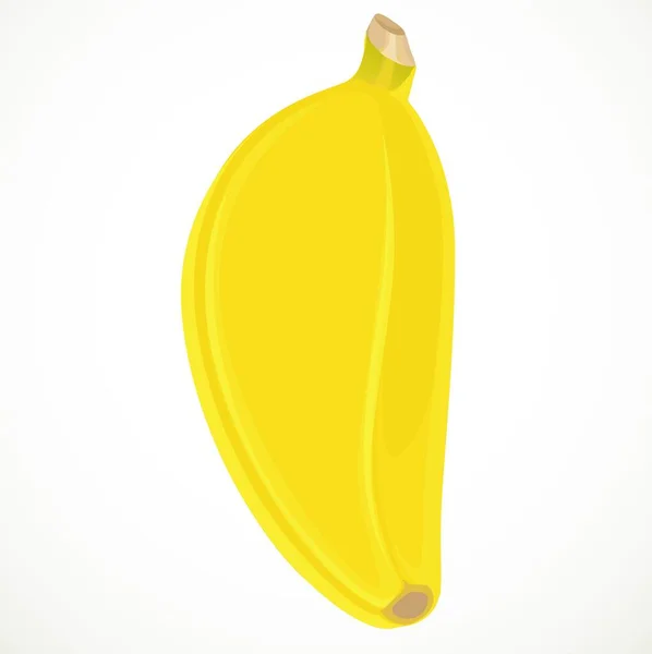 Plátano Aislado Sobre Fondo Blanco — Archivo Imágenes Vectoriales