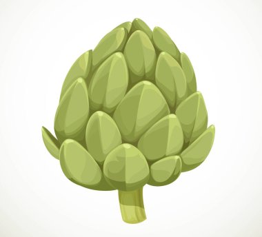 Enginar beyaz arkaplanda izole edildi