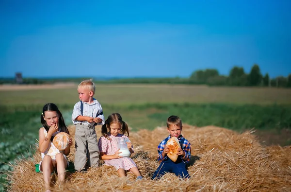 Children Rural Areas Live — Stock Photo, Image