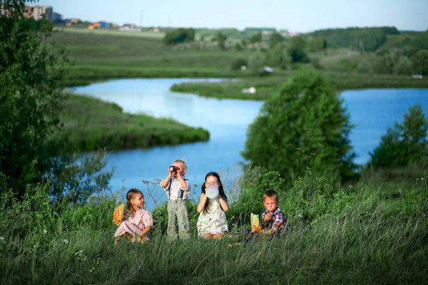 Bambini Nelle Zone Rurali Vivere — Foto Stock