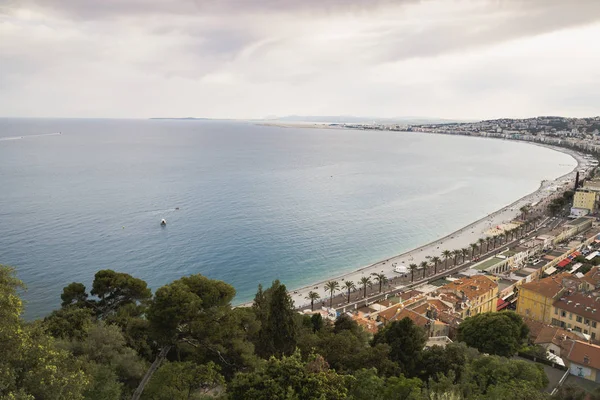 View of the Mediterranean sea, bay of Angels, Nice, France — Stock Photo, Image