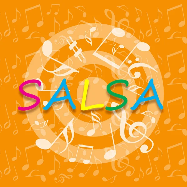 Salsa Muzyka tła — Zdjęcie stockowe