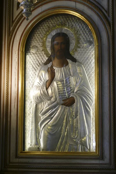 Icon of Jesus Christ on the iconostasis