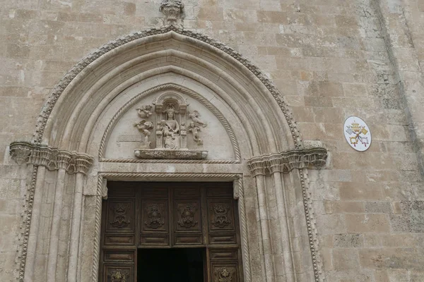 Baroque columns of Church of St Francis Assisi