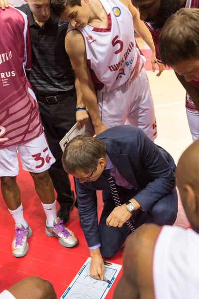 Samara Ryssland December Krasnye Krylia Head Coach Sergey Bazarevich Timeout — Stockfoto