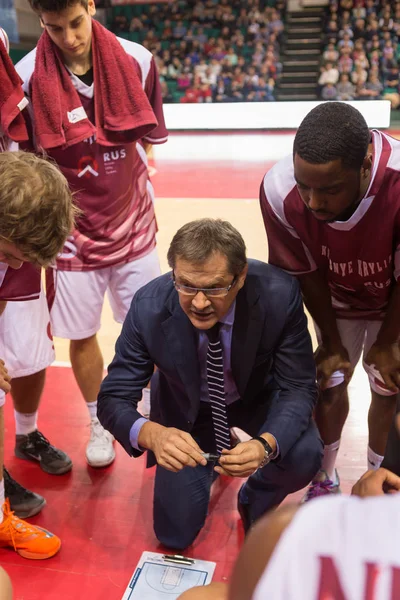 Samara Russia Dicembre Krasnye Krylia Allenatore Sergey Bazarevich Durante Timeout — Foto Stock