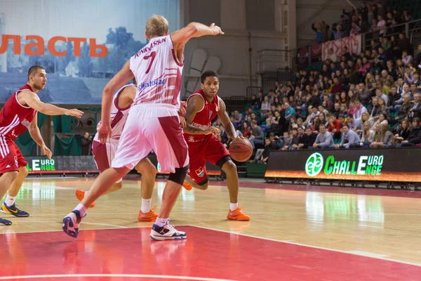 Samara Russland Dez Atomeromu Guard Rodney Gruder Fährt Zum Korb — Stockfoto