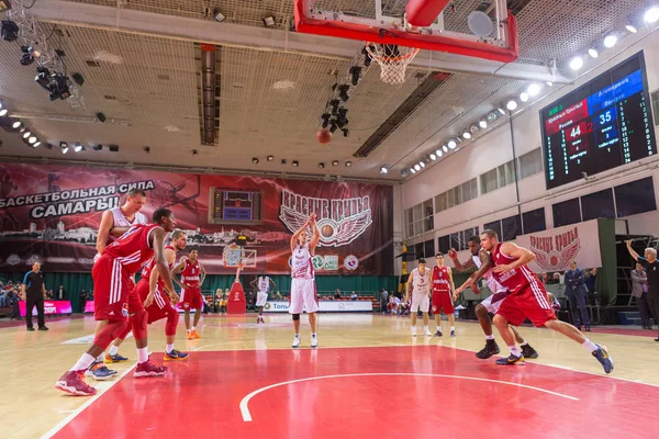 Samara Ryssland December Krasnye Krylia Guard Anton Ponkrashov Skjuter Ett — Stockfoto