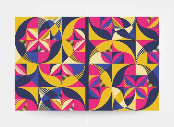 Betrekking Hebben Ontwerpsjabloon Abstract Kleurrijk Geometrisch Ontwerp Vectorillustratie Kan Worden — Stockvector