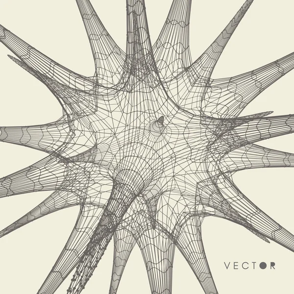 Structuur Van Verbinding Abstract Vectorillustratie Voor Wetenschap Technologie Kan Worden — Stockvector
