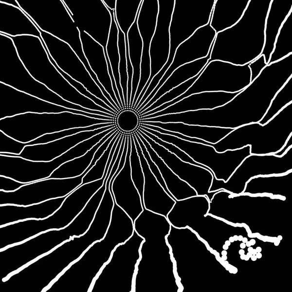 Spinnweben Netzwerk Hintergrund Verbindungsstruktur Technologie Stil Vektorabbildung Mit Teilchen — Stockvektor