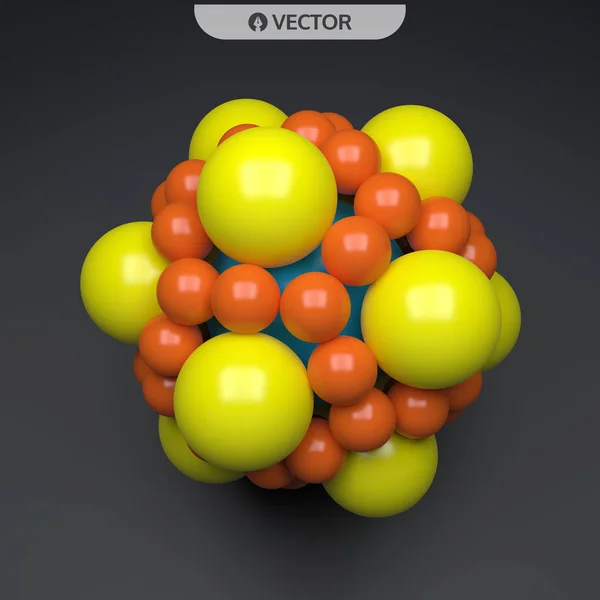 Molecule Molecular Structure Vector Illustration Science — Stock Vector