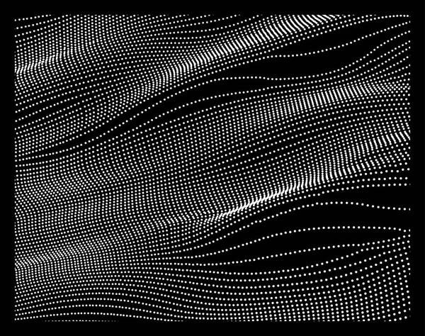 Array Con Partículas Dinámicas Estilo Tecnología Futurista Resumen Antecedentes Textura — Vector de stock