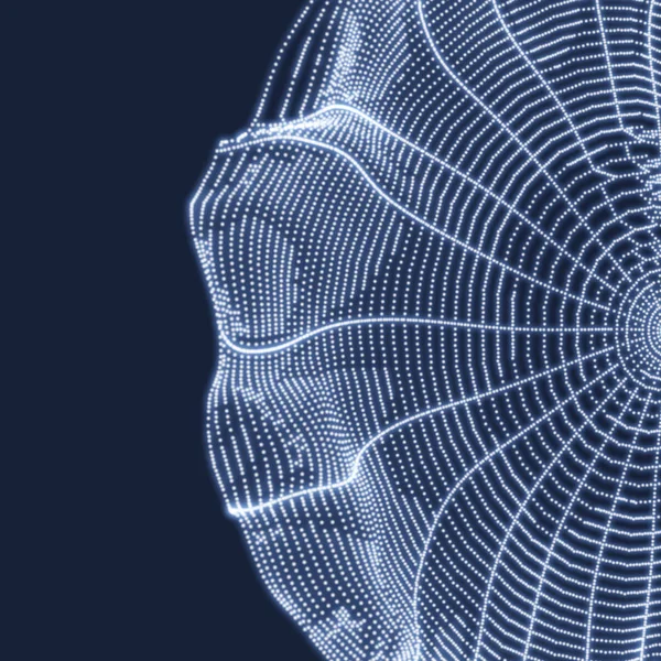 Örümcek Ağı Arka Plan Bağlantı Yapısı Teknolojisi Tarzı Vektör Çizim — Stok Vektör