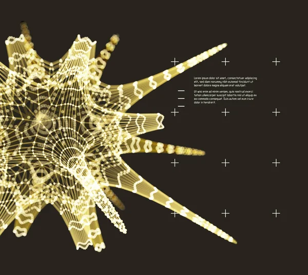 Verbindungsstruktur Abstrakte Vektorillustration Für Wissenschaft Und Technik Kann Für Werbung — Stockvektor