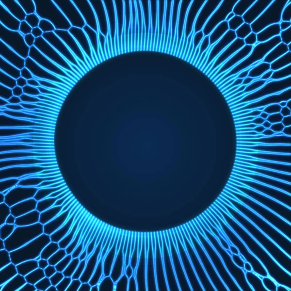 Raumwirbel Schwarzes Loch Aus Fliegenden Teilchen Abstrakter Hintergrund Vektor Illustration — Stockvektor
