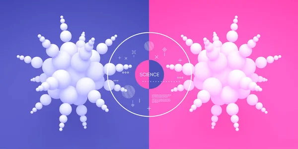 Molecule Concept Science Vector Illustration — Stock Vector