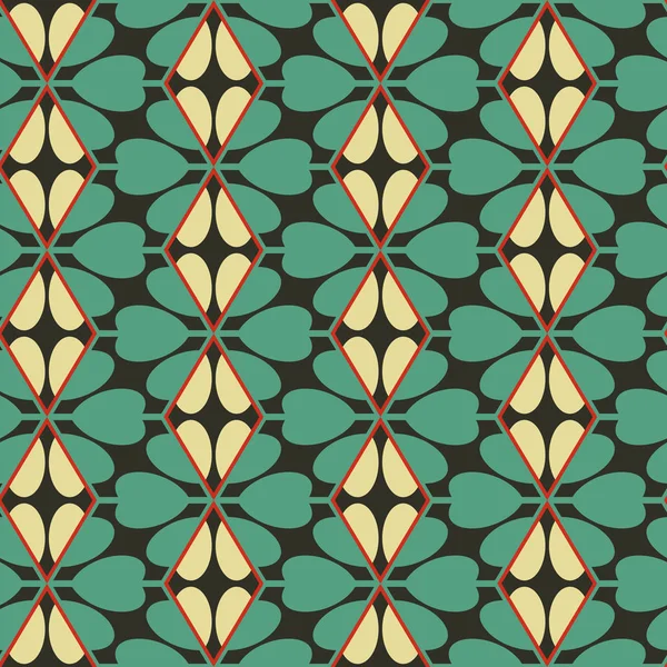 Безшовний Мозаїчний Візерунок Геометричний Фон Векторна Ілюстрація — стоковий вектор