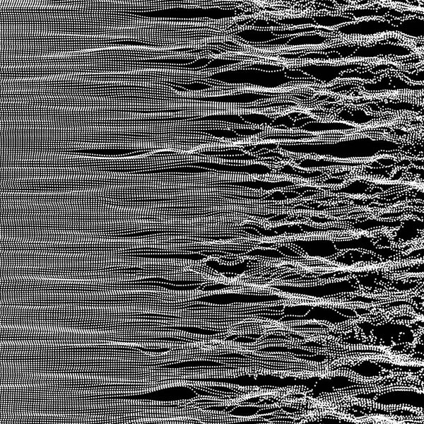 Antecedentes Das Ondas Grade Ondulação Ilustração Vetorial Abstrata Estilo Tecnologia — Vetor de Stock