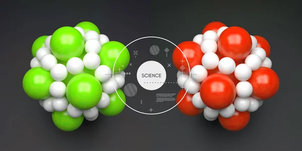 Molécule Concept Pour Science Illustration Vectorielle — Image vectorielle