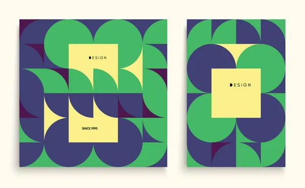 Cover Design Sablon Reklám Absztrakt Színes Geometriai Design Minta Lehet — Stock Vector