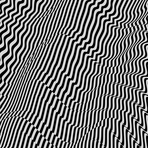 Μαύρο Και Άσπρο Φόντο Μοτίβο Οπτική Ψευδαίσθηση Vector Εικονογράφηση — Διανυσματικό Αρχείο