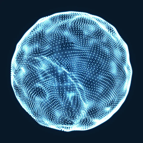 Esfera Consta Puntos Resumen Globe Grid Ilustración Esfera Diseño Rejilla — Archivo Imágenes Vectoriales