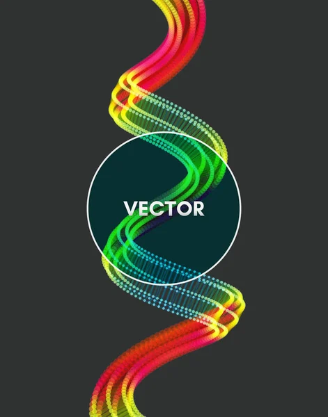Спираль Структура Соединения Абстрактное Проектирование Энергосетей Трехмерный Вектор Науки Техники — стоковый вектор